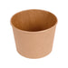 Bucket en kraft brun 4500 ml avec couvercle, idéal pour grandes portions de poulet frit, churros et snacks.