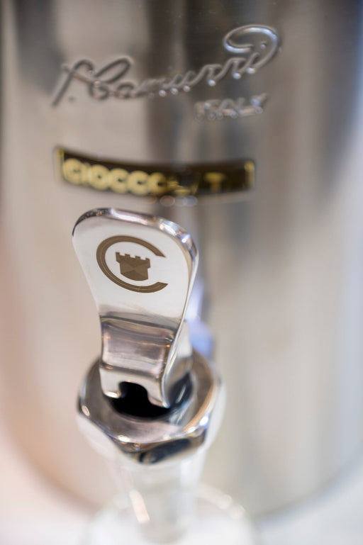 Détail de la chocolatière Camurri Baby CC.B.1, machine 1 litre