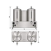 Machine Camurri TERMORAPID T.200 à deux grandes cuves, vue et encombrement constructeur