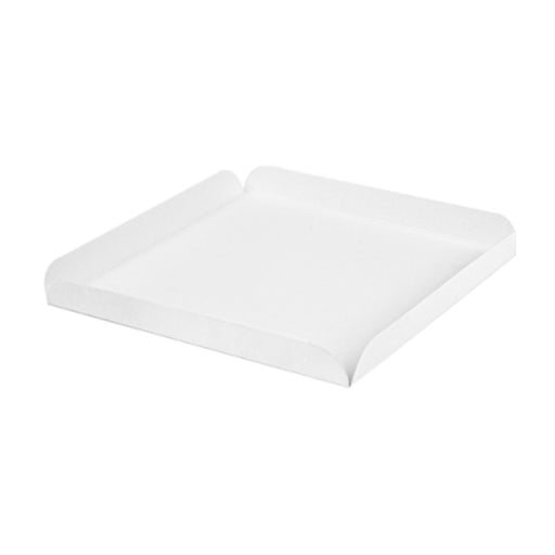 Carré rainé en carton 17 x 17 cm, support pâtissier robuste avec côtés rabattables