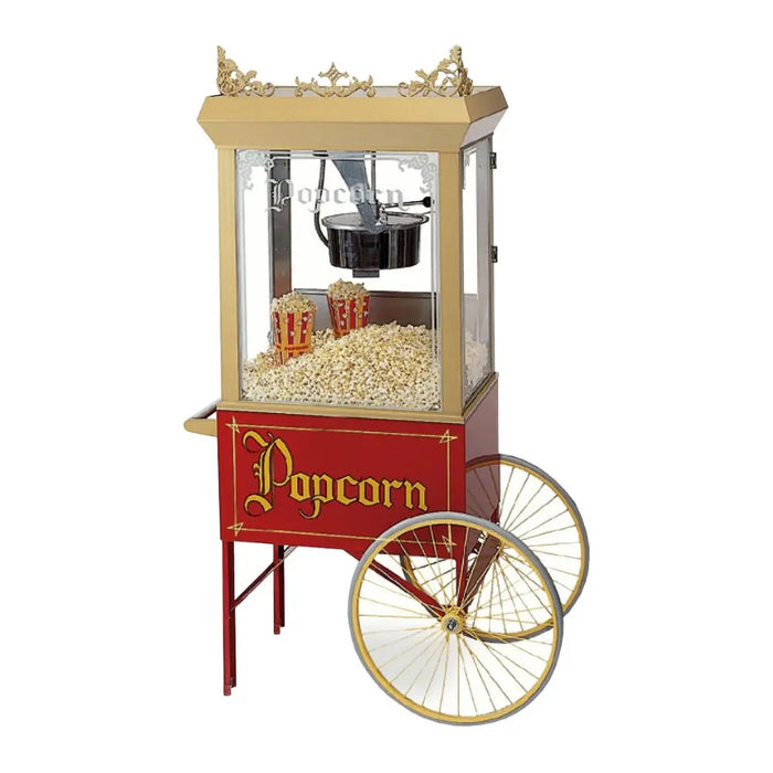 Chariot Professionnel pour Machine à Popcorn Nostalgia Cinema - Gold Medal