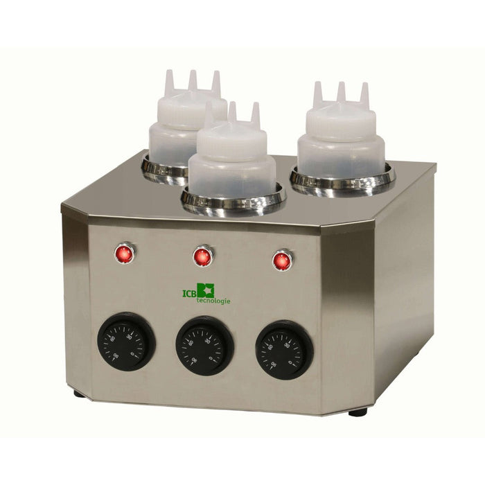 Chauffe-bouteilles triple professionnel ICB Tecnologie Warm & Squeeze Three
