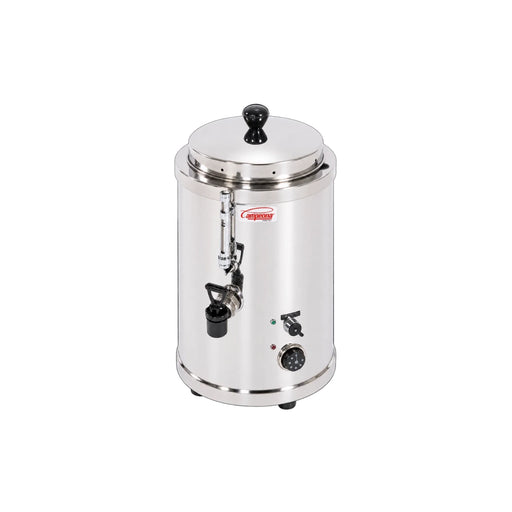 Chocolatière professionnelle Campeona TXM/7-LC de 7 litres en acier inoxydable, avec robinet de distribution.
