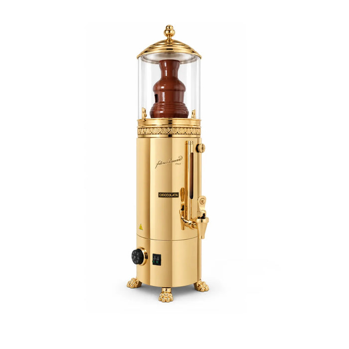 Chocolatière-fontaine Camurri FONTANA 10 L en finition dorée 24 carats