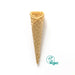 Cornet à glace dentelé vegan D4116 – diamètre 41 mm, hauteur 160 mm.