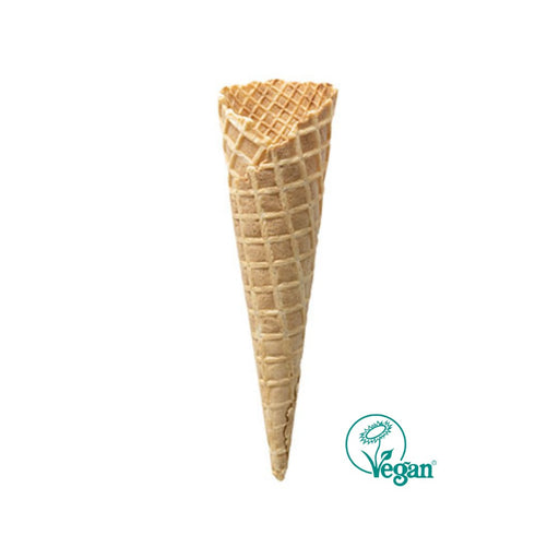Cornet à glace dentelé vegan D4716 – diamètre 47 mm, hauteur 161 mm.