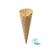 Cornet à glace dentelé vegan D5013 – diamètre 50 mm, hauteur 130 mm.
