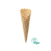 Cornet à glace dentelé vegan D5216 – diamètre 52 mm, hauteur 161 mm.