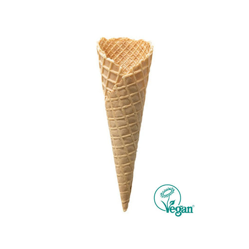 Cornet à glace dentelé vegan D5617 – diamètre 56 mm, hauteur 174 mm.