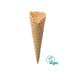 Cornet à glace dentelé vegan D5617 – diamètre 56 mm, hauteur 174 mm.