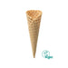 Cornet vide D5918, dentelé et vegan, hauteur 185 mm.