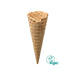Cornet vide D6015, vegan avec bord dentelé, hauteur 157 mm.