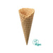 Cornet D7016 vide en gaufrette vegan, hauteur 165 mm.