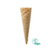 Cornet gaufrette vegan E3913 – bord plat 39 mm x 130 mm pour glace boule, gelato ou glace à l’italienne.
