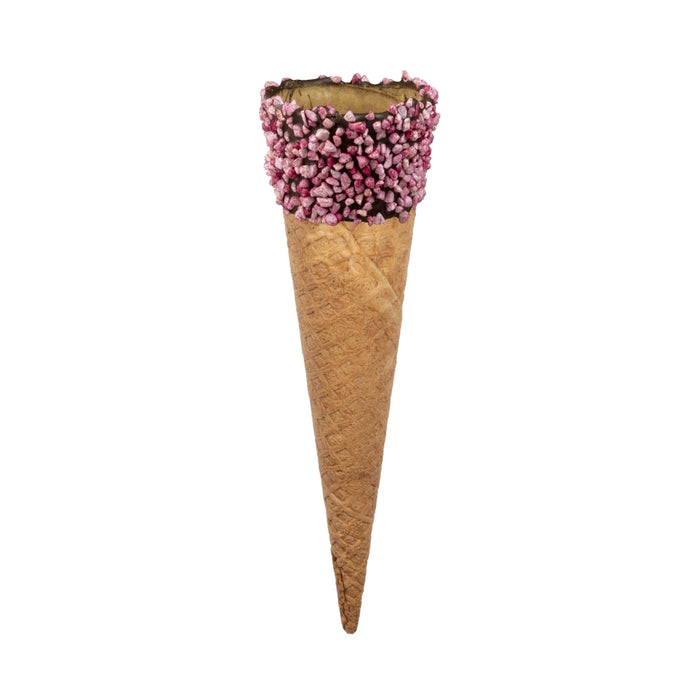 Supercone GRANELLA ROSA - Cornet à glace gaufrette enrobé chocolat et granella rose