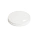 Couvercle carton blanc plat avec fente, compatible gobelets 12 oz et 16 oz, idéal pour boissons chaudes à emporter.