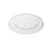 Couvercles plats PET avec fente pour gobelets 12 oz et 16 oz, parfaits pour boissons fraîches et cafés glacés.
