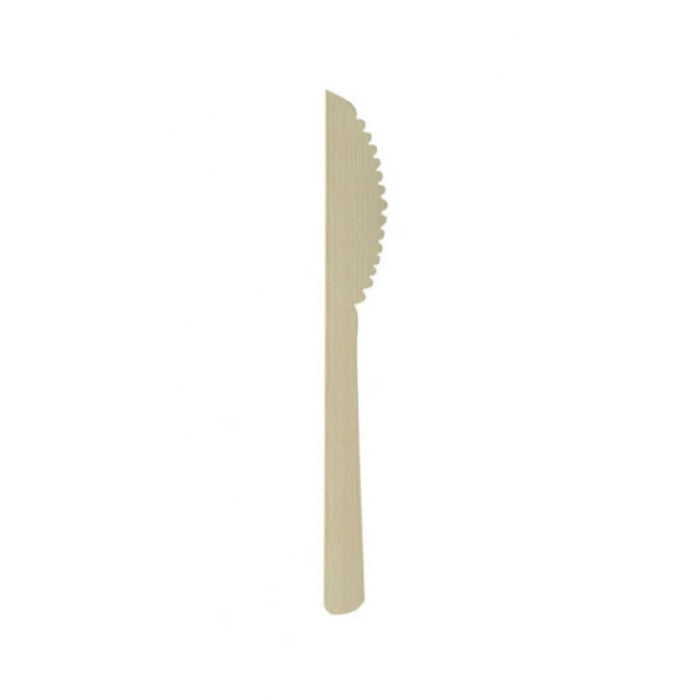 Couteau en bambou de 16 cm, résistant et écologique, idéal pour tous types de plats.