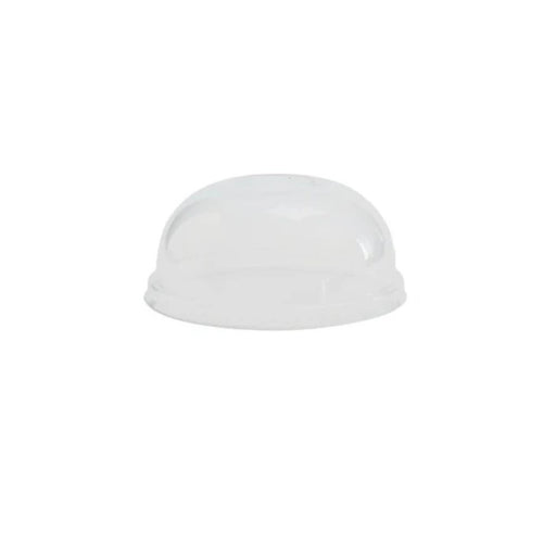 Couvercle dôme transparent en PET pour pot à glace de 130 ml, offrant une présentation élégante et une protection optimale.