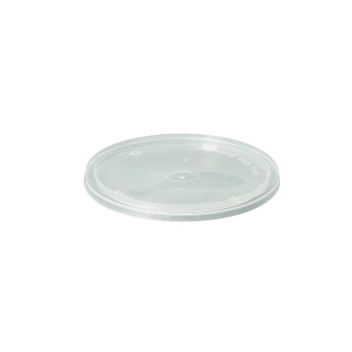 Couvercle pour pot en polypropylène transparent de 225 ml.