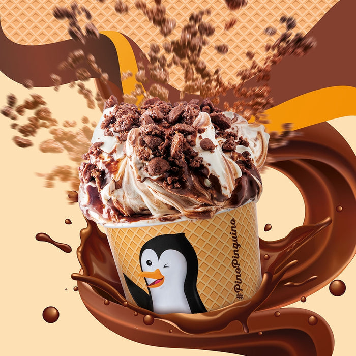 CrumbOlé Pino Pinguino Gluten Free (Crumble chocolat-noisette sans gluten) - PREGEL
