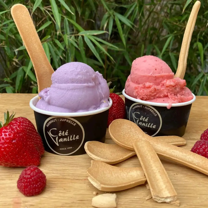 Cuillettes Ecopoon - Cuillères biscuit comestibles pour desserts
