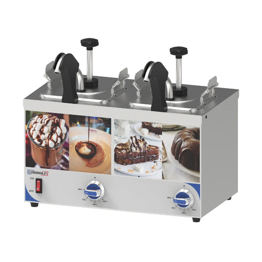Distributeur à sauce chauffant Casselin 2 × 2,5 L – CDSPBC2