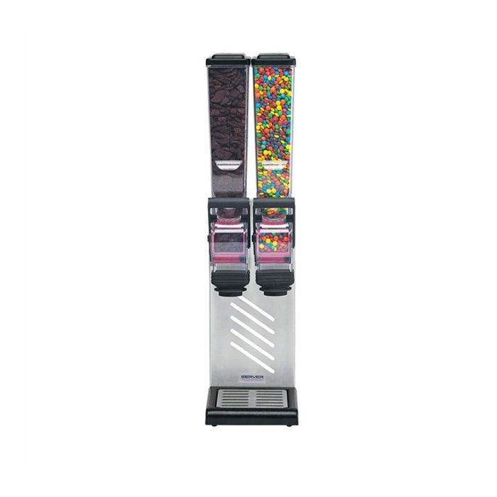 Distributeur d'Ingrédients Secs SlimLine Double Comptoir Server - 2x 2 L
