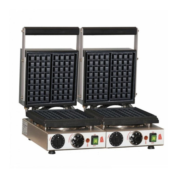 Double Gaufrier professionnel S.A.R Varese pour Gaufre 4x8 avec Minuteurs