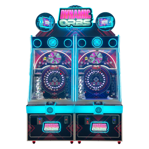 Vue de face du jeu d'arcade Dynamic Orbs de la marque Unis.
