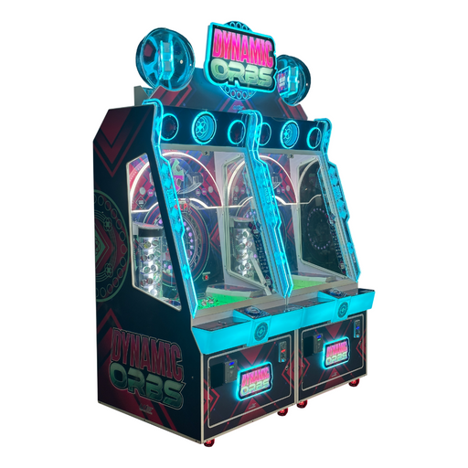 Vue de gauche du jeu d'arcade Dynamic Orbs de la marque Unis.