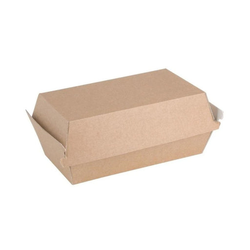 Boîte kebab et sandwich en carton kraft micro-cannelure, résistante et pratique, idéale pour la street food.