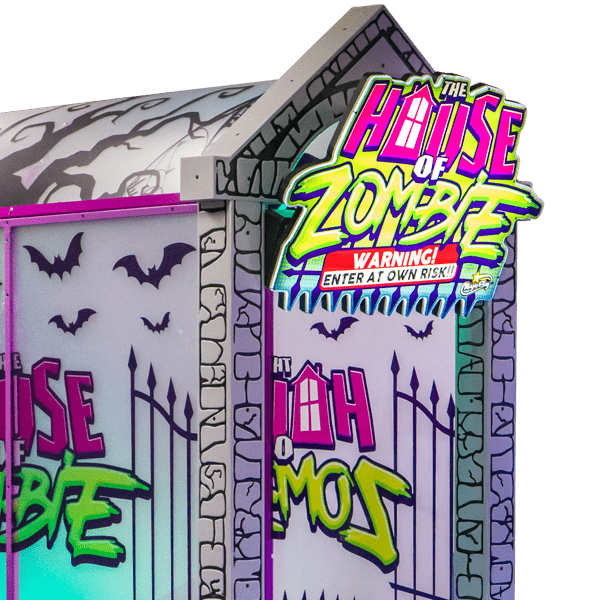 Façade du jeu d'adresse électronique House Of Zombie de la marque Magic Play.