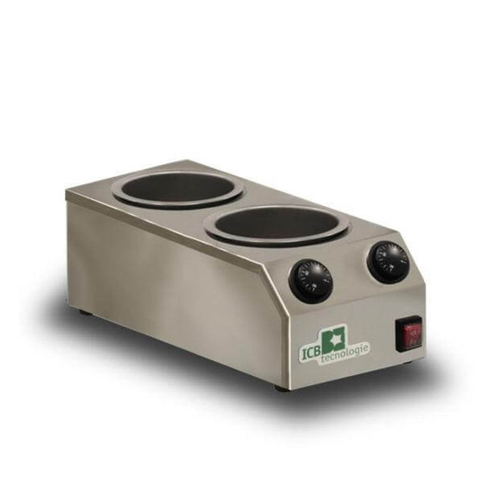 ICB Tecnologie CarapHot Mini 2 – seconde vue du fondoir à chocolat double cuve