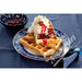 Gaufres de Bruxelles 3 x 5 épaisses servies avec chantilly et fruits