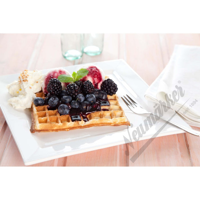 Gaufres Kant garnies de fruits et de glace