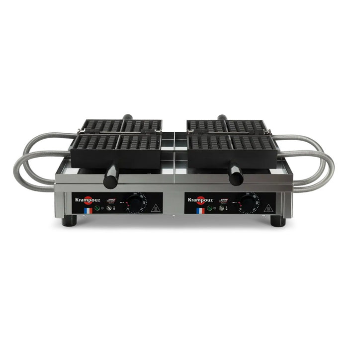 Gaufrier professionnel Krampouz double avec plaques 4x6 pour gaufres Liège