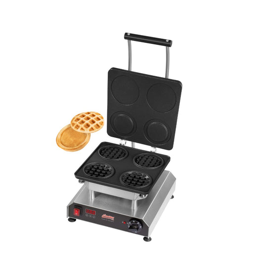 Gaufrier Thermocook® avec gaufres type burger prêtes à garnir