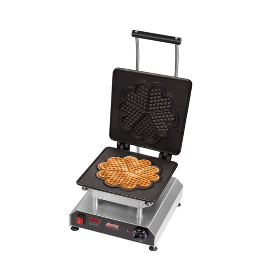 Gaufrier Thermocook® avec gaufre cœur géante présentée