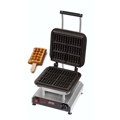 Gaufrier Thermocook® Mini Gaufres en fonctionnement avec gaufres prêtes à servir