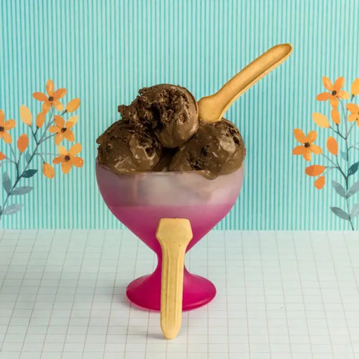 Ecopoon Glacettes – troisième vue des cuillères à glace comestibles
