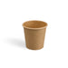 Gobelet en carton kraft 120 ml, parfait pour expressos, cafés courts et boissons froides ou chaudes.