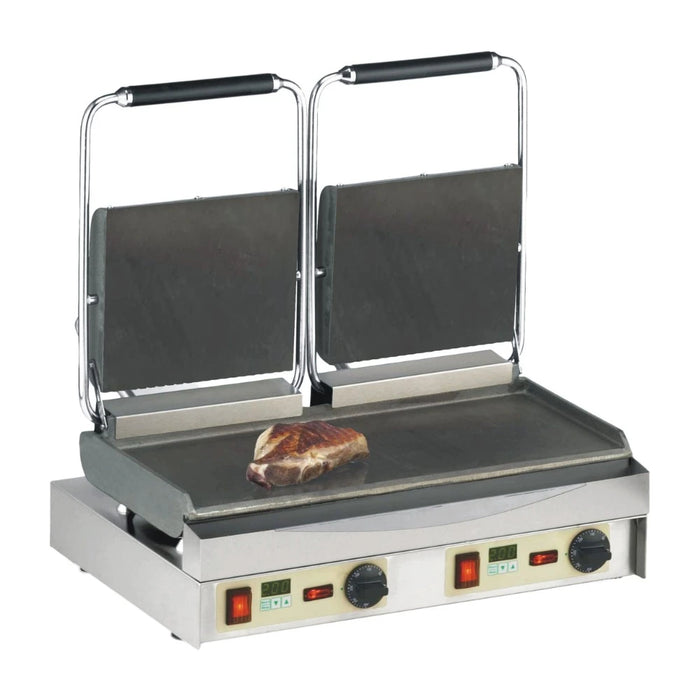 Contact grill panini professionnel Kamtschatka Neumarker - Double minuteur - Surface cuisson 550 x 230 mm
