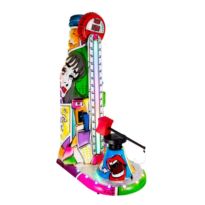 Mailloche électronique Hammer Bottle Comics Airbrushed – jeu de force arcade