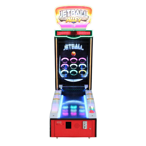 Vue de face du jeu d'arcade Jet Ball Alley de la marque Unis Games.