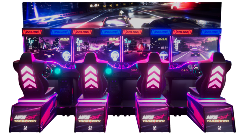 Jeu d'arcade Need For Speed Takedown 4 joueurs.