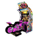 Jeu d'arcade Super Bike 3 version rose fabriqué par Raw Thrills.