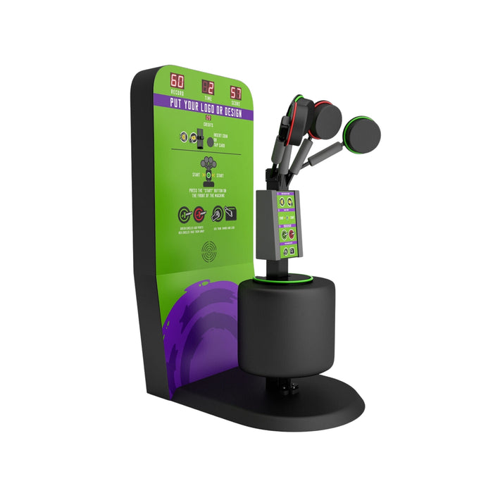 MMA Hit The Green Slim – Jeu de réflexe MMA compact pour salles d’arcade et salles de sport