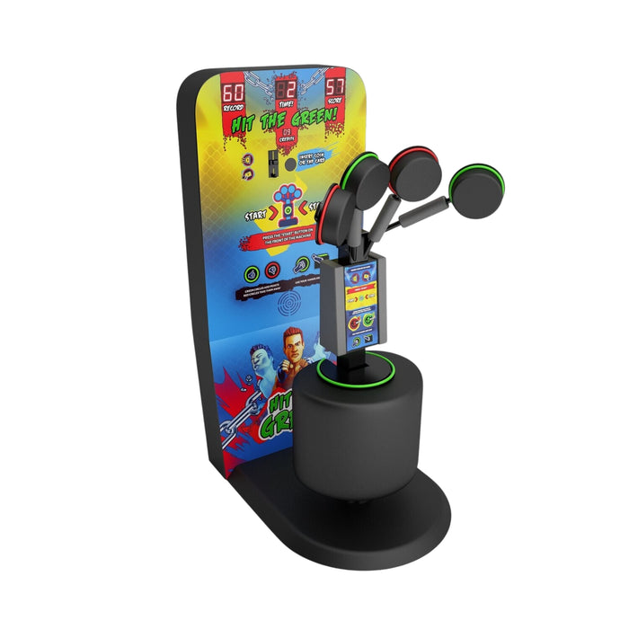 MMA Hit The Green Slim – Jeu de réflexe MMA compact pour salles d’arcade et salles de sport