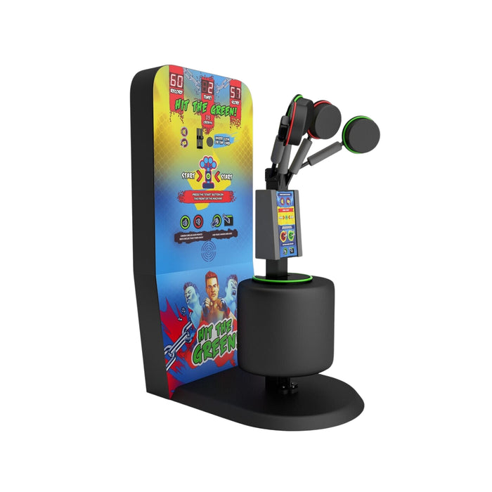 MMA Hit The Green Slim – Jeu de réflexe MMA compact pour salles d’arcade et salles de sport